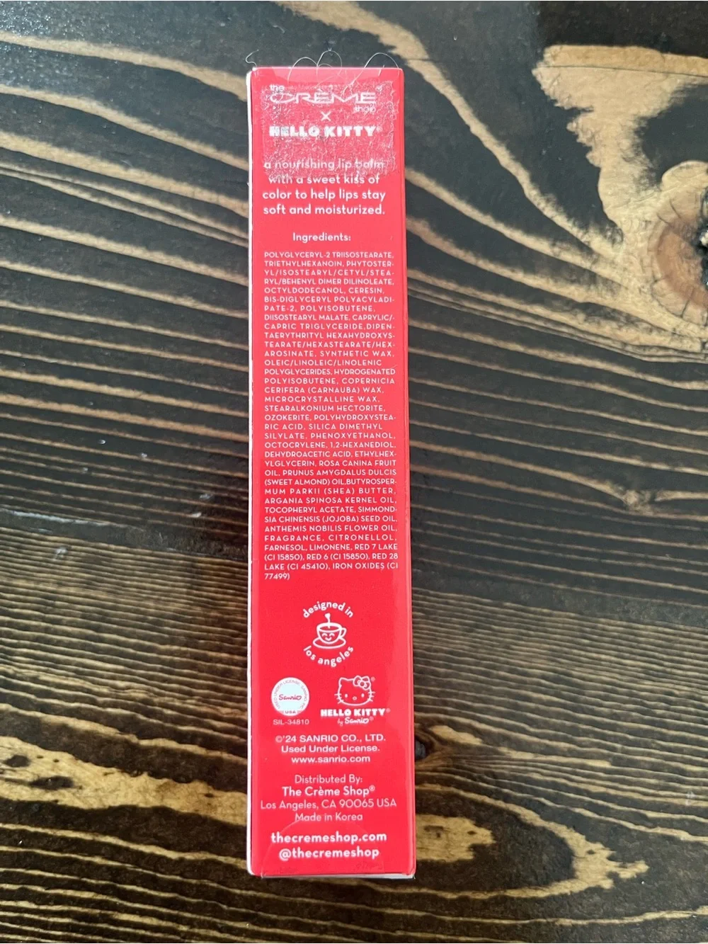 Hello Kitty Hello Lippy Tinted Lip Balm - Red & White Packaging
